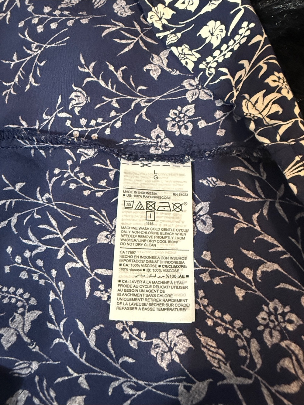 Old Navy Floral-Trim Long Sleeve Dress - Picture 7 of 7